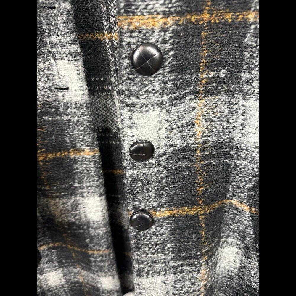 Isabel Marant Etoile Plaid Gabriel Coat Wool Blend Grey Size 38 FR, 6 US - Picture 3 of 8